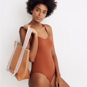 Madewell Rust One-Piece Swimsuit